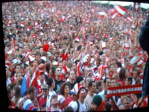 Fans in der Euro 2008 Fanzone
