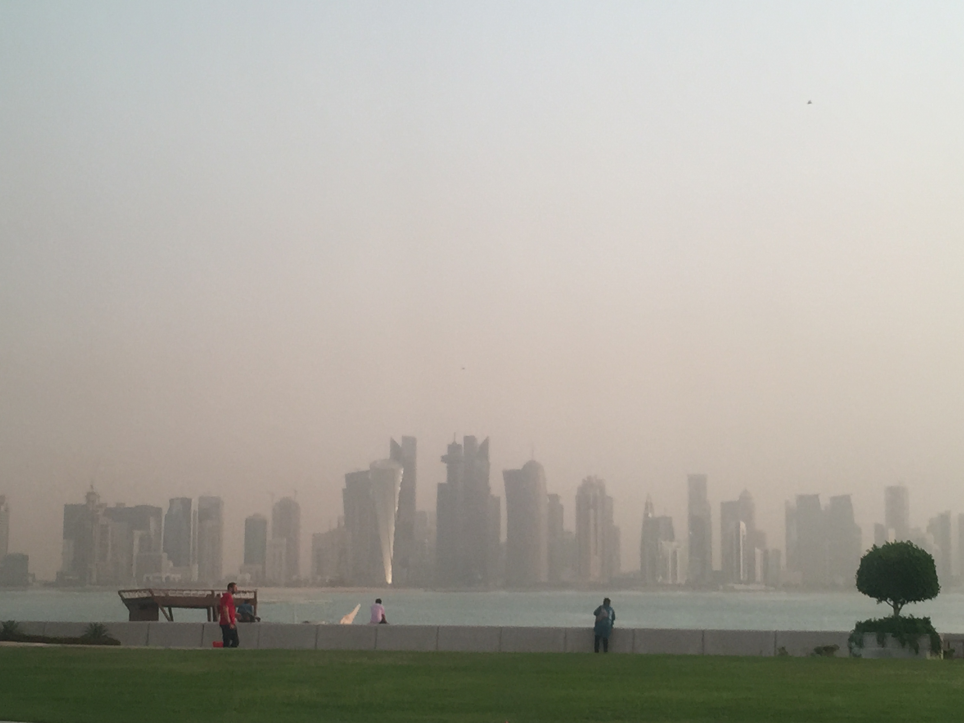 Doha from afar.