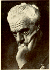 A portrait of Agostino Borgato,, character actor. These three portraits in this article are examples of Mr. Grant's work.