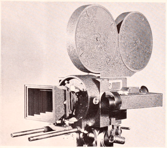 the "electroplane" optical system applied to a standard Mitchell camera.