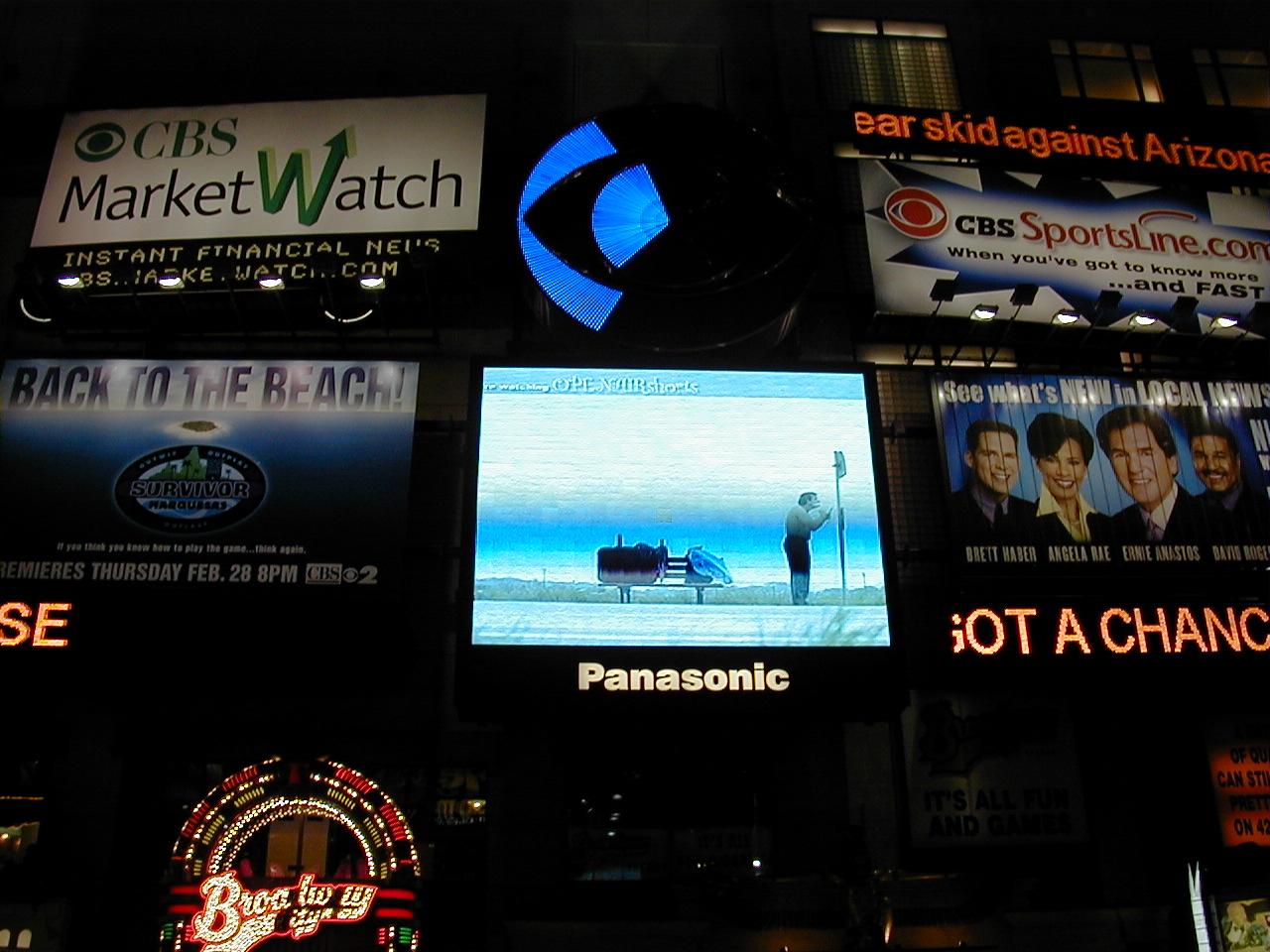 Bus Stop - Shorts on Screen - Times Square NY - 1997