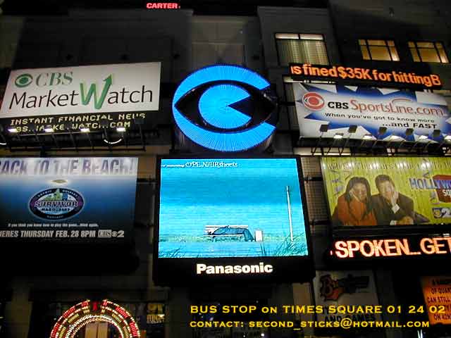 Bus Stop - Shorts on Screen - Times Square NY - 1997