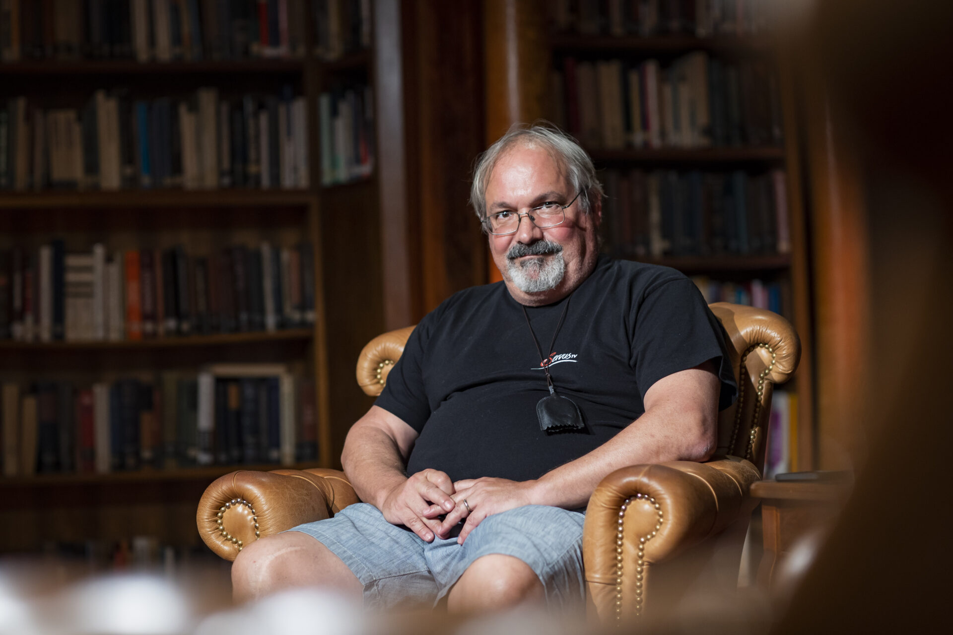 Wolf im Set vom Salzburger Festspieltalk