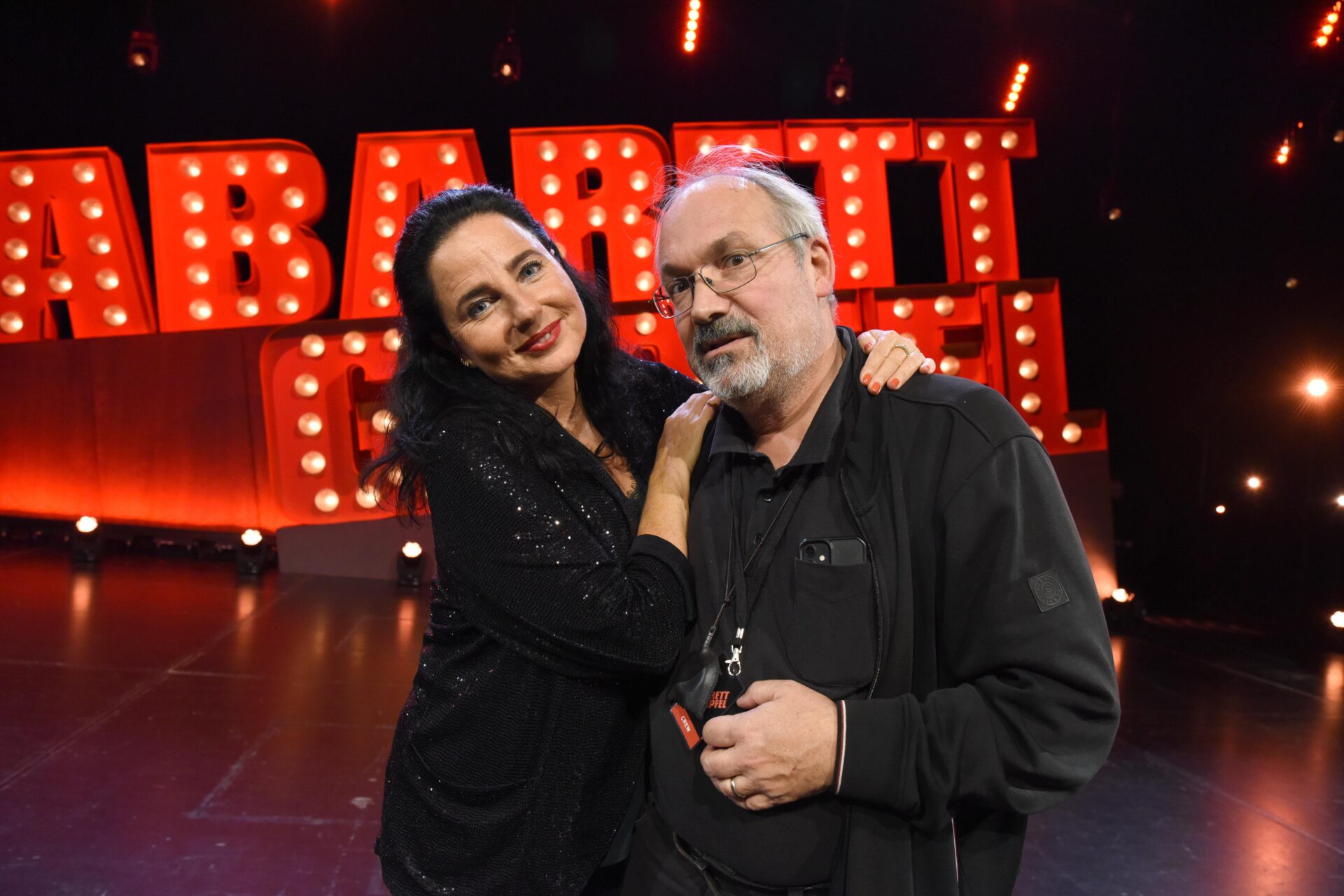 cinewolf media productions - Wolf mit Nadja Maleh beim Kabarettgipfel Oktober 2024