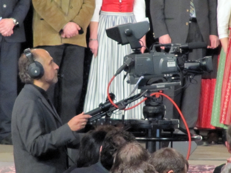 cinewolf media productions - A.M. hinter der Kamera beim Wahlkampfauftakt des NÖ Bauernbundes 2010