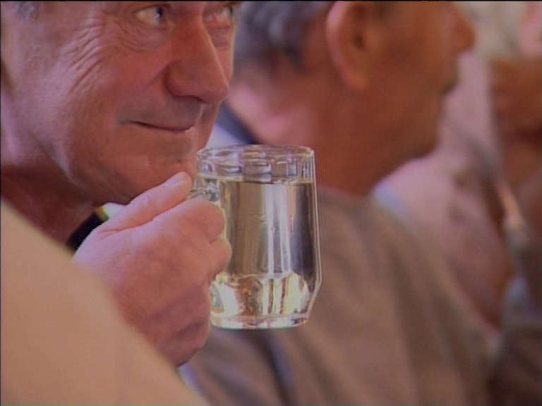 cinewolf media productions - Das Kahlenbergerdorf - Zwischen Wein und Wasser -Wein bei der Buschenschank Dworschak